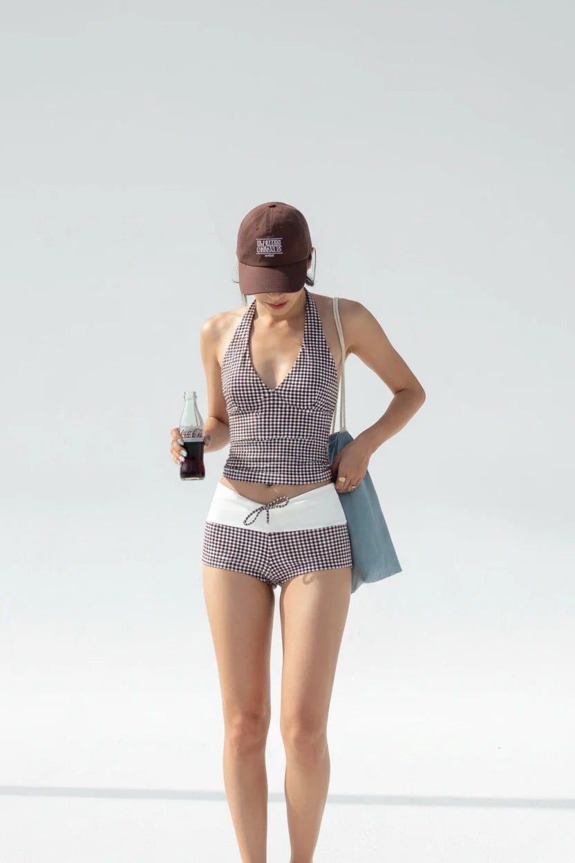 Gingham Tankini Set