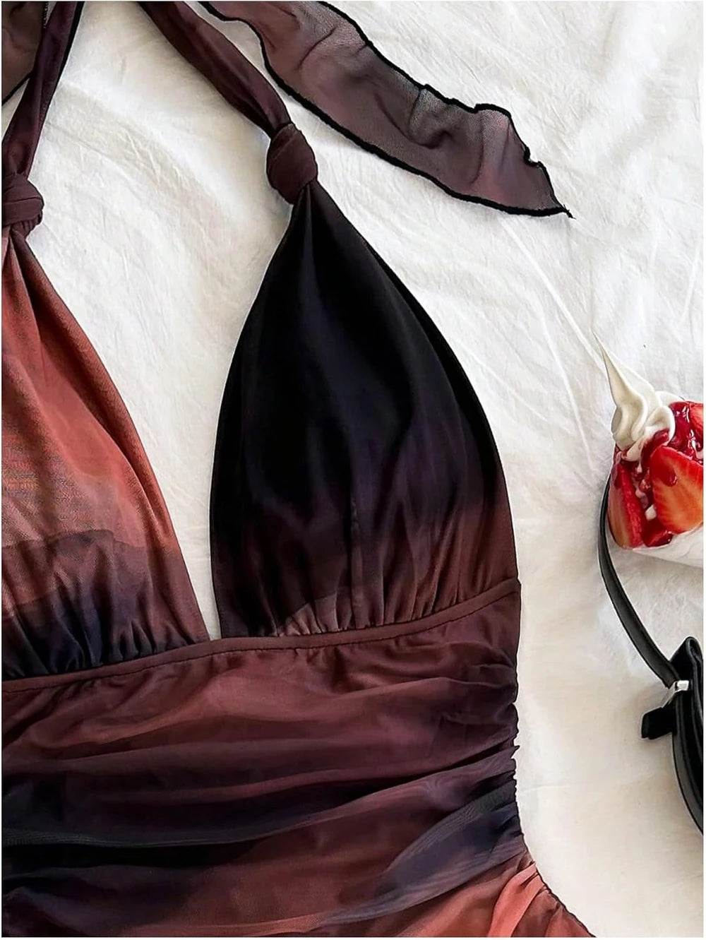 Y2K Mini Halter Dress