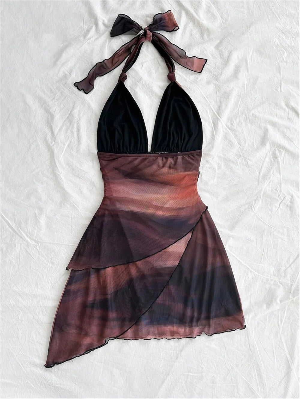 Y2K Mini Halter Dress