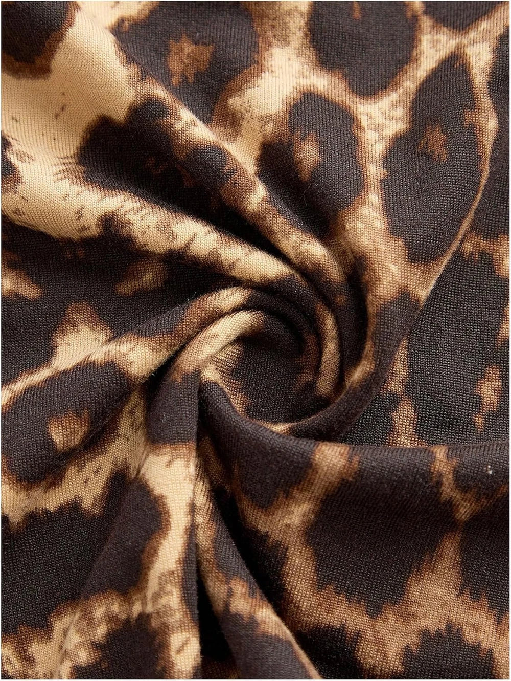 Leopard Print Halter Mini Dress